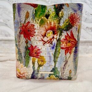 NWT Brahmin Celina Tote Succulent Bloom leather embossed bag